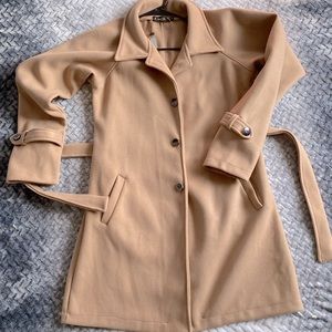 Beige pea coat